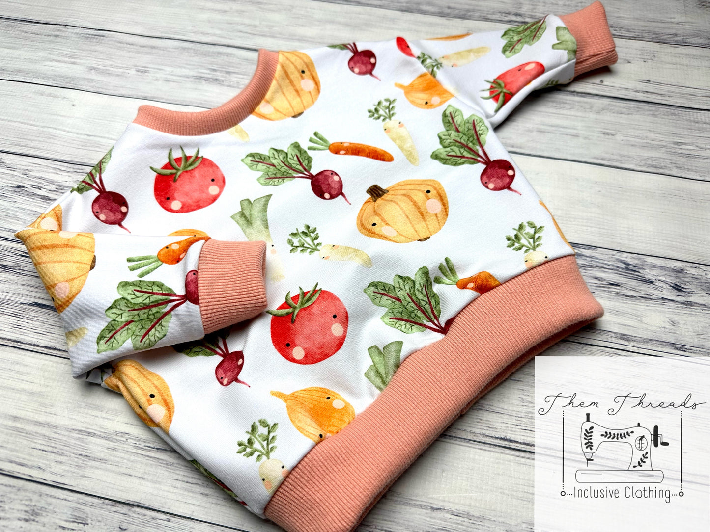 Funny Vegetable Loose Fit Sweater